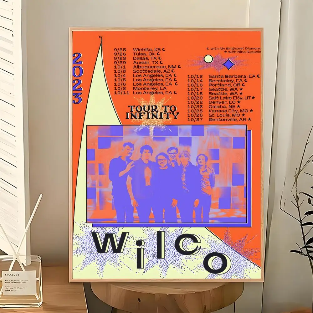 Rock Band Alternative Rock Wilco Poster Wall Art Painting for Living Room Home Decoration and Holiday Gifts