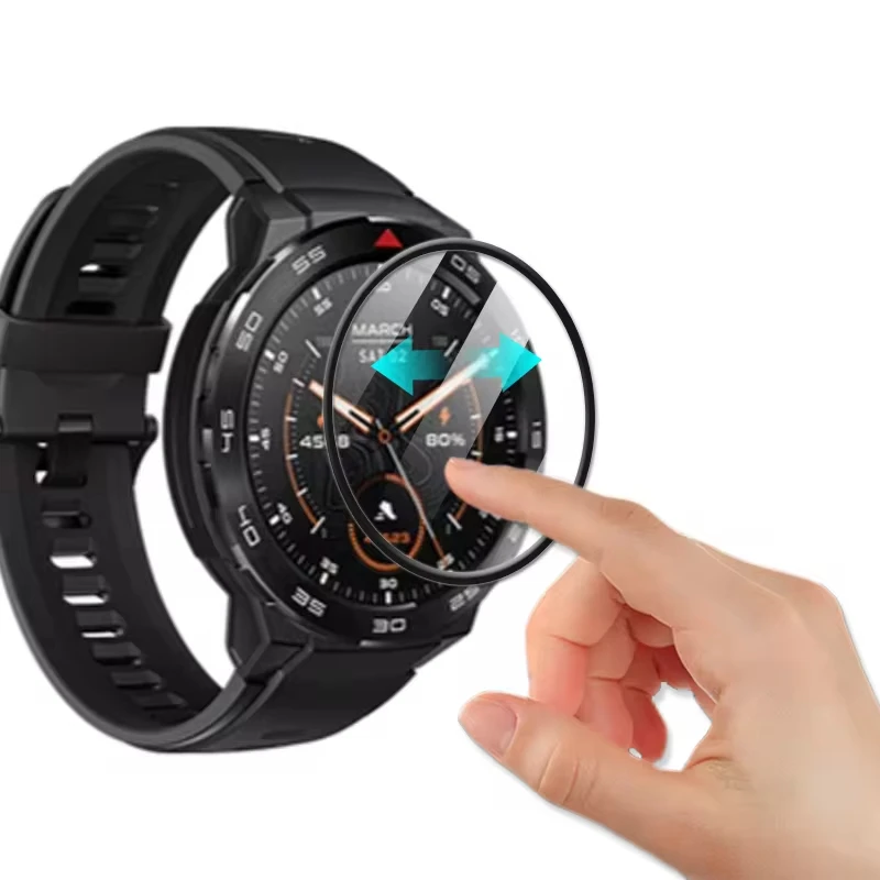 3D Curved Film For Mibro GS Pro HD Clear Full Coverage Soft Cover Screen Protector Accessories For Mibro Watch GS/GS Pro Films - view 3