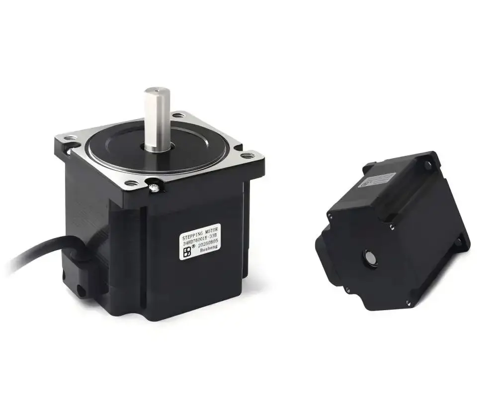 Nema34 Stepper Motor 34HD76001Y-33B 6A 4.5N.m 1.8 Degree Resolution for 3D Printer Monitor DIY CNC Engraving Machine