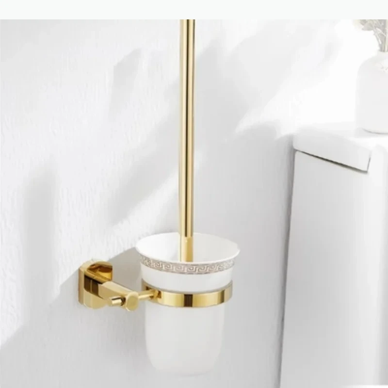 

Brass Brush Cleaning Brush Bathroom Supplies Cleaning Brushs Rack Toilets Brushs Wall Storage Rack