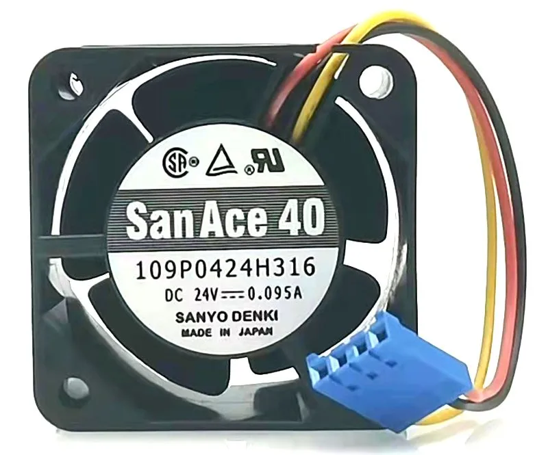 2-個-新品オリジナル-109p0424h316-dc-24v-0095a-4028-40-40-28mm-冷却ファンラジエーター
