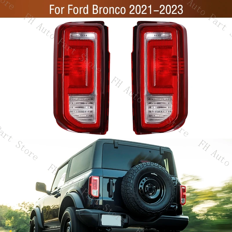 Voor Ford Bronco 2021 2022 2023 Achterbumper Achterlicht Achterlicht Rem Stop Achteruit Waarschuwing Reflector Lamp Achterlicht Zonder Lamp