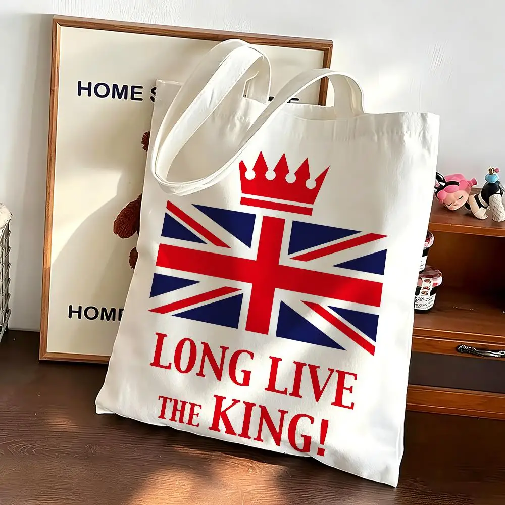 United Kingdom Culture Series Storage Bags Canvas bags are suitable for going to class, shopping, gifts, and commuting