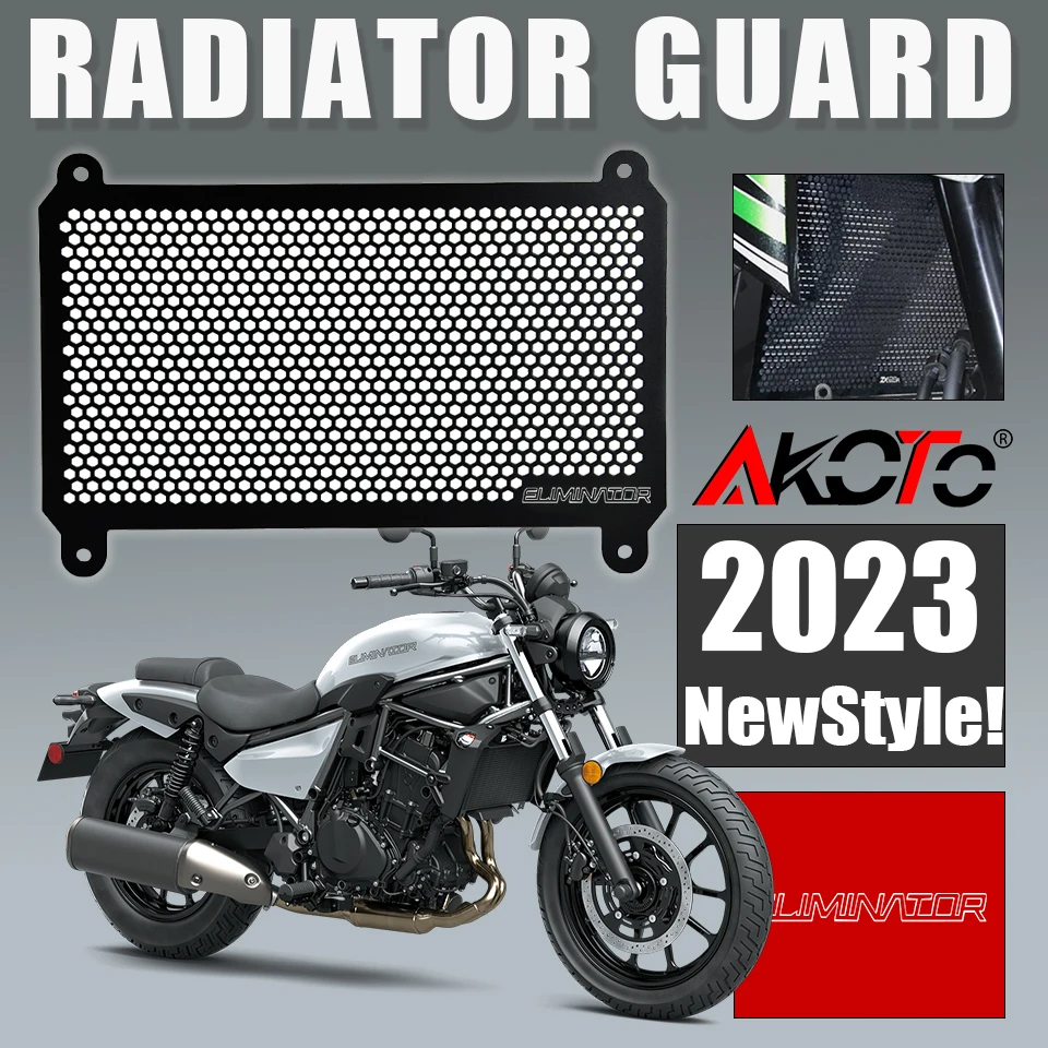 

Motorcycle Radiator Guard Protector Grill Cover Grille Protection For KAWASAKI ELIMINATOR SE 400 450 E400 E450 2023+ Accessories