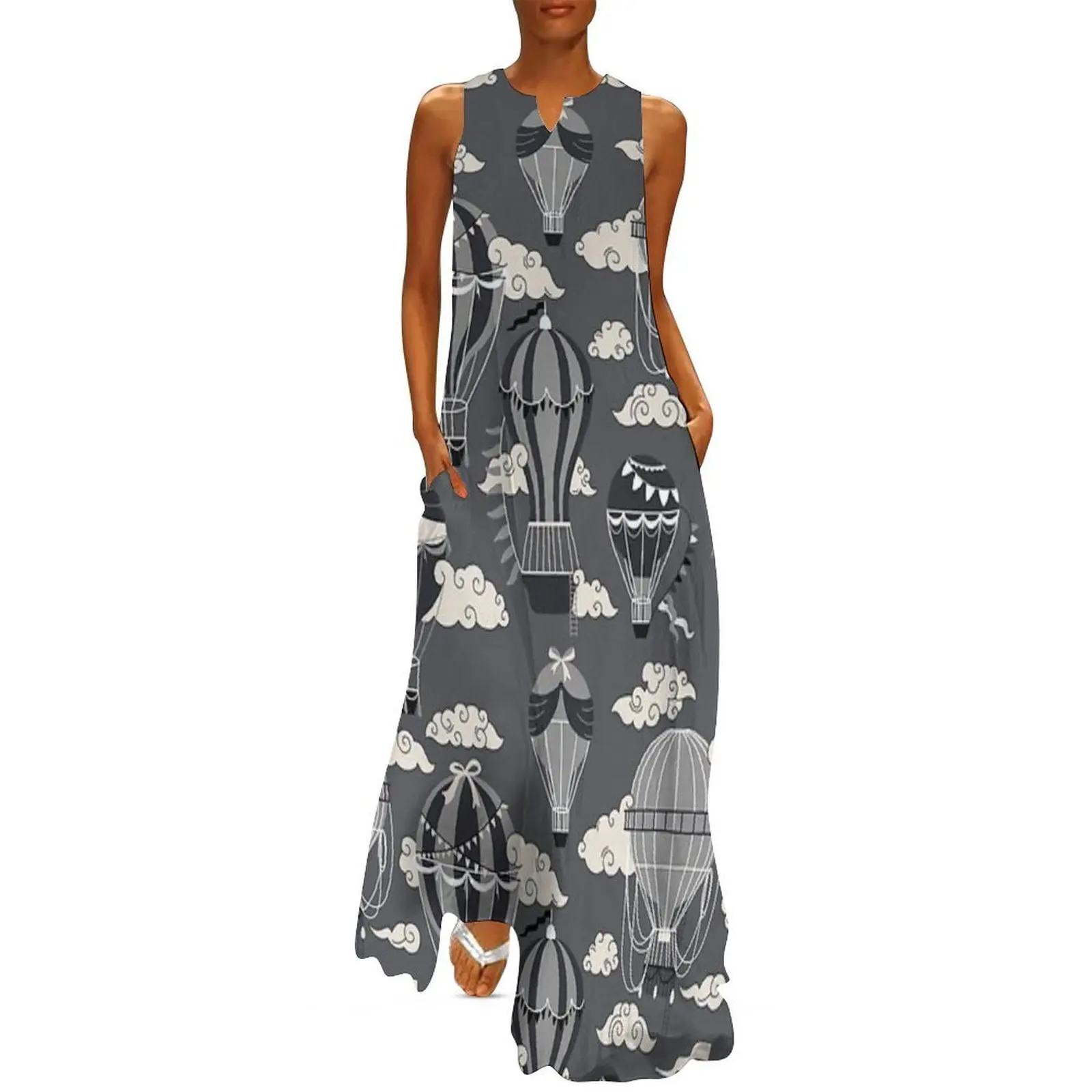 

Hot Air Balloons Pattern Long Dress dress for women bandage dress luxury evening woman for wedding party dresses women