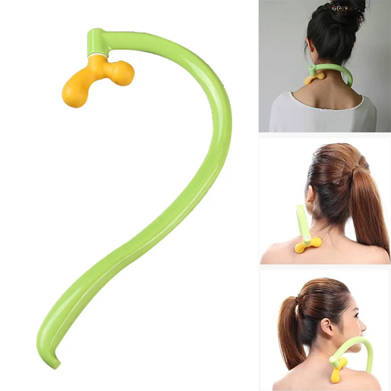 Back Massager Tool Neck Self Muscle Pressure Relieve Stick Manual Massage Point Rod