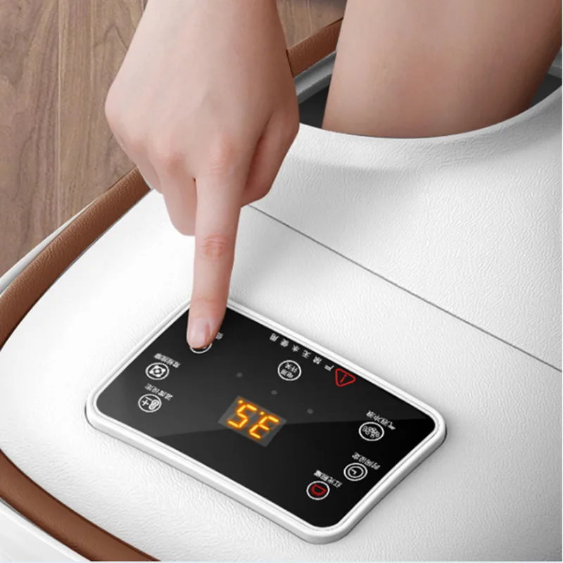 Fumigation Bubble Foot Bath Automatic Electric Thermostatic Foot Spa Home Massage Foot Tub Deep Bucket Foot Soaker Tub