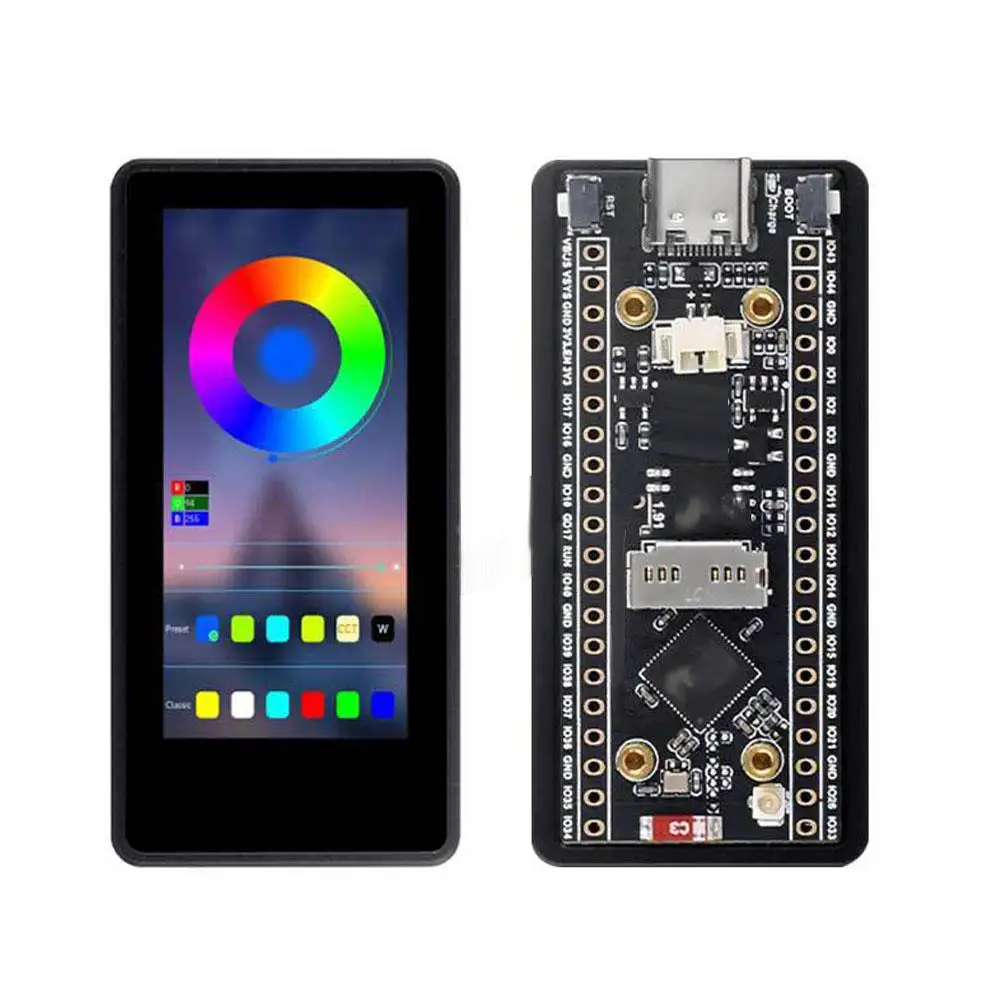 ESP32 S3 papan pengembangan 1.91 "AMOLED Display dengan WIFI/BTL 16MB Flash/8MB PSRAM dengan SD Port 6-Axis Sensor UNTUK Arduino LVGL