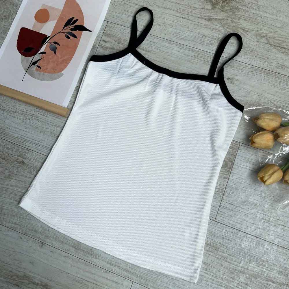 2023 Y2k Zomer Crop Top Wit Vrouwen Sexy Mouwloze Tops Fashion Casual Cami Backless Ondergoed Dame Meisje Basic Vest