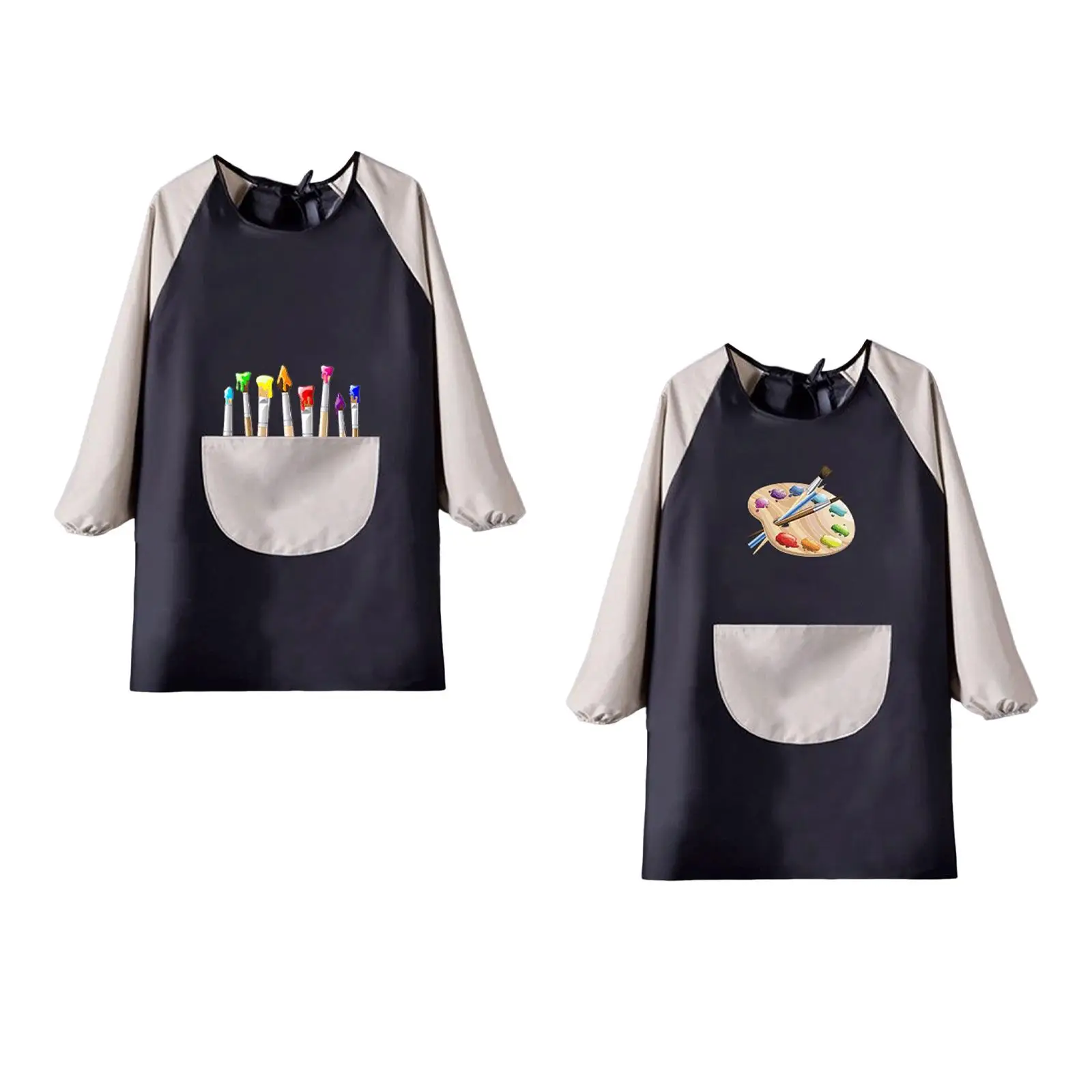 Multifunction Kids Painting Apron Gadgets Artist Craft Drawning Aprons for Children Waterproof Apron Long Sleeve Gown Kids Bibs