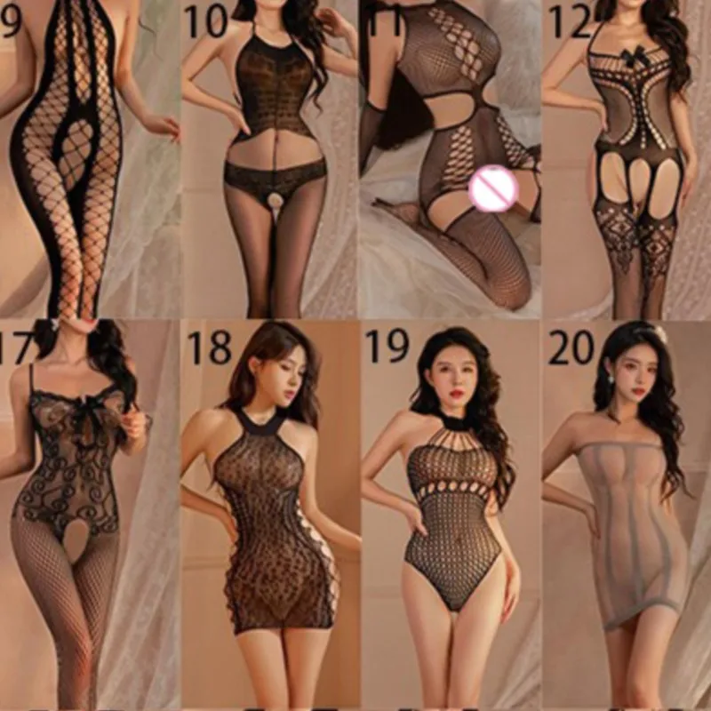 Erotic lingerie Tight mesh open cut lace jumpsuit sexy sets women\'s sexy underwear adult sexy sets adult large xxxl dresses xxx