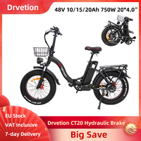 Drvetion CT20 Pro Hydraulic Oil Brake Electric Bike 750W 48V 10Ah/15Ah/20Ah 20*4.0\