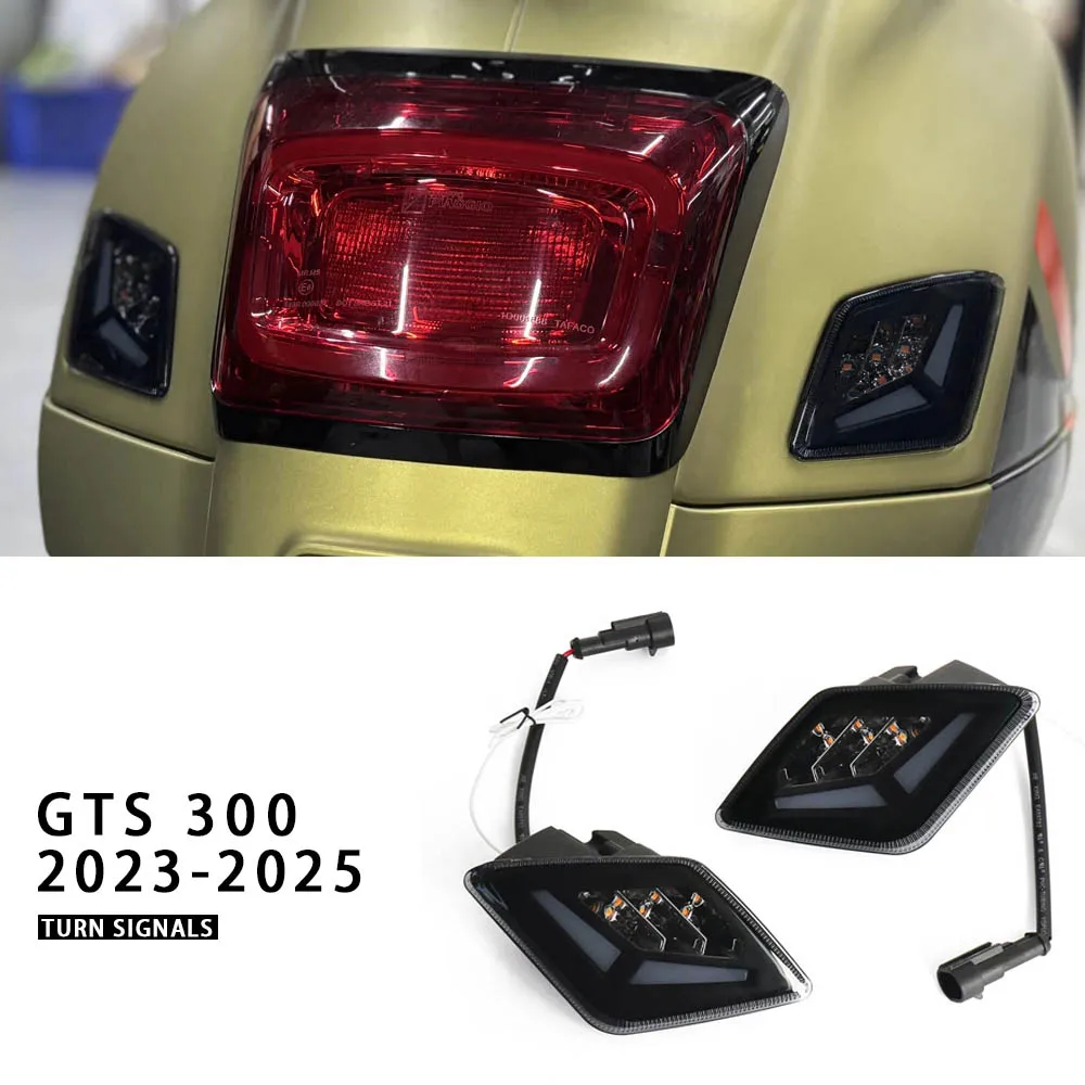 

2023 2024 2025 New Motorcycle Accessories Front Rear Turn Signals Blinker Daytime Running LED Light For Vespa GTS 300 GTS300