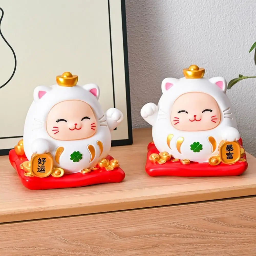 Large Capacity Lucky Beckoning Cat Piggy Bank Save Money Portable Lucky Beckoning Cat Money Jar Cartoon Money Saver