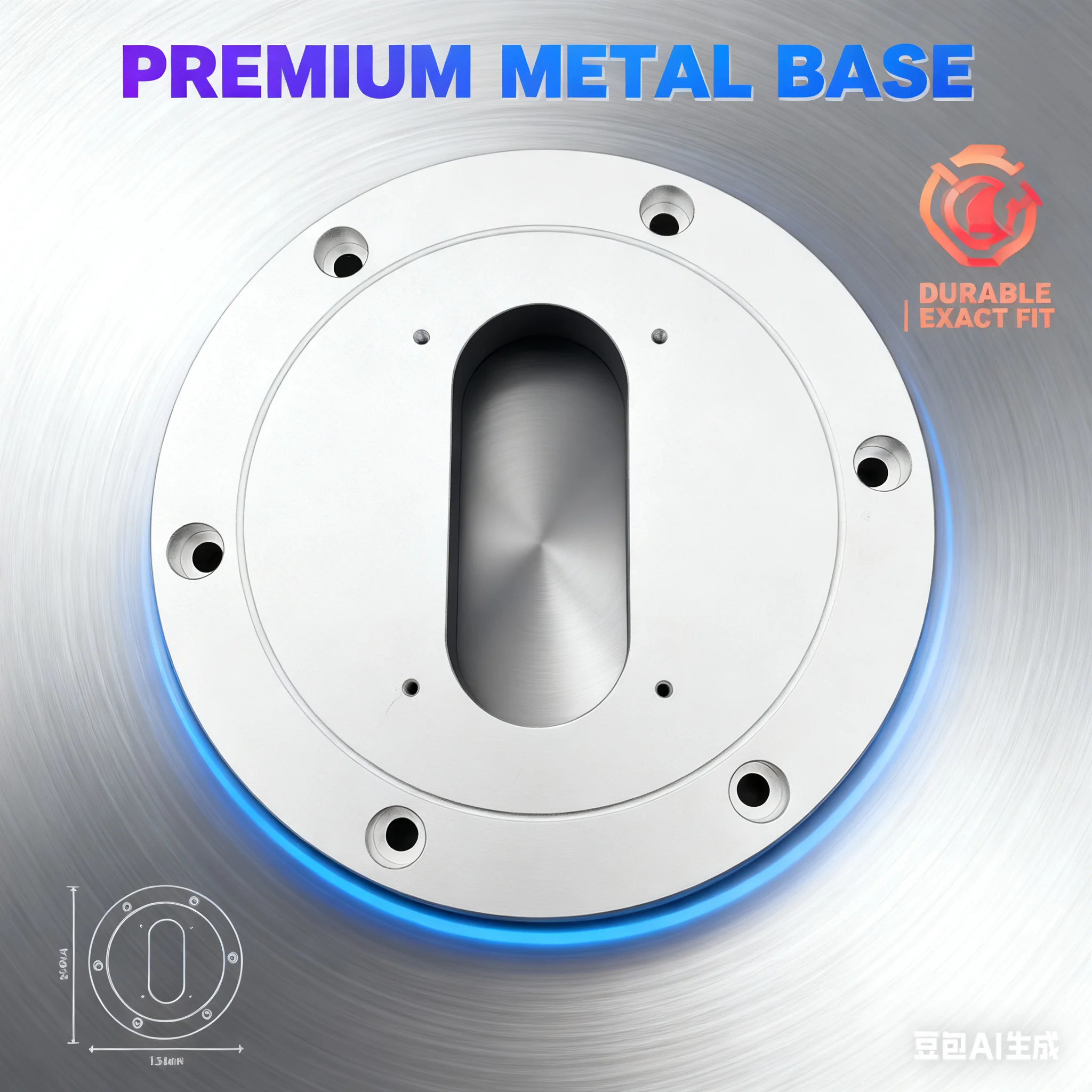 

Aluminum Tonearm Armboard for SME 3009/3010R Turntables | Precision - Crafted Replacement Part, Enhances Sound Performance,