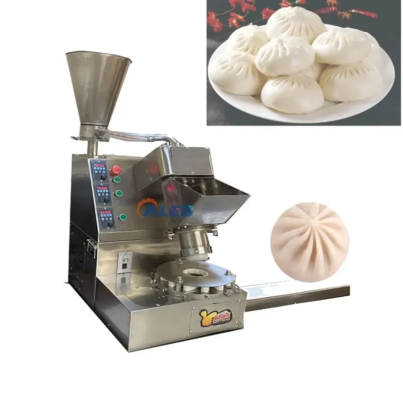 YWM Certificate Portable Tabletop Baozi Machine Manual Steamed Stuffed Bun Molding Tool Stainless Steel momo Making Machine
