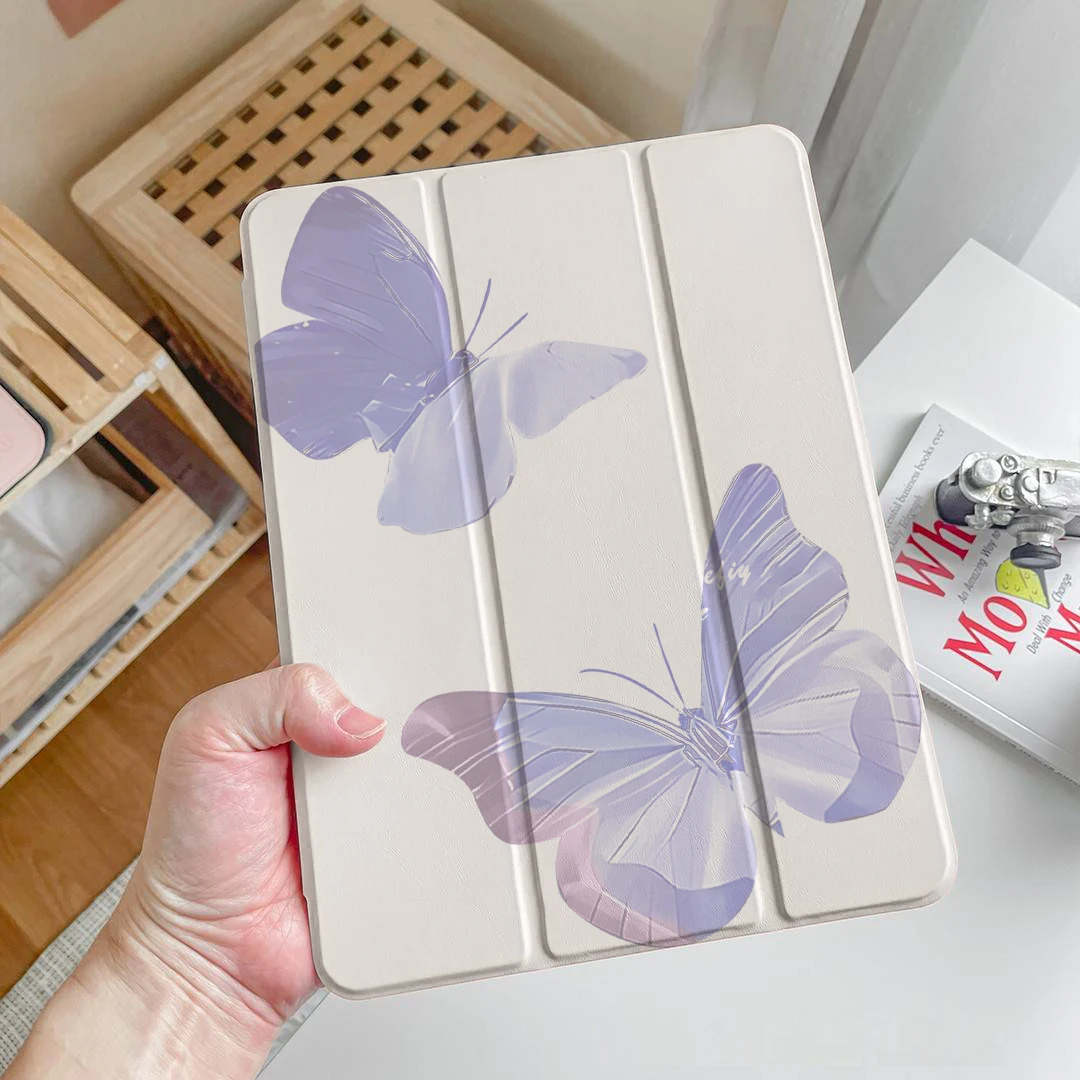 

Чехол с принтом бабочки для iPad A16 2025 Pro11 M4 2024 Air11 M3 M2 iPad Air5 4 10,9 10th для ipad Air 13 pro 13 2024 pro 11 M2
