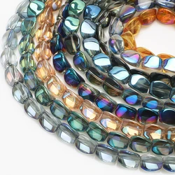 20Pcs 10x12mm Irregular Twist Crystal Glass Beads for Jewelry Making Bracelet DIY Handmade Necklace Beaded Accessories Supplies