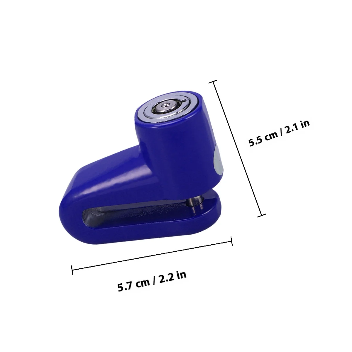 Bloqueio de freio a disco para motocicleta anti roubo bloqueio de segurança metal de alta qualidade universal apto para scooter bicicleta moto azul