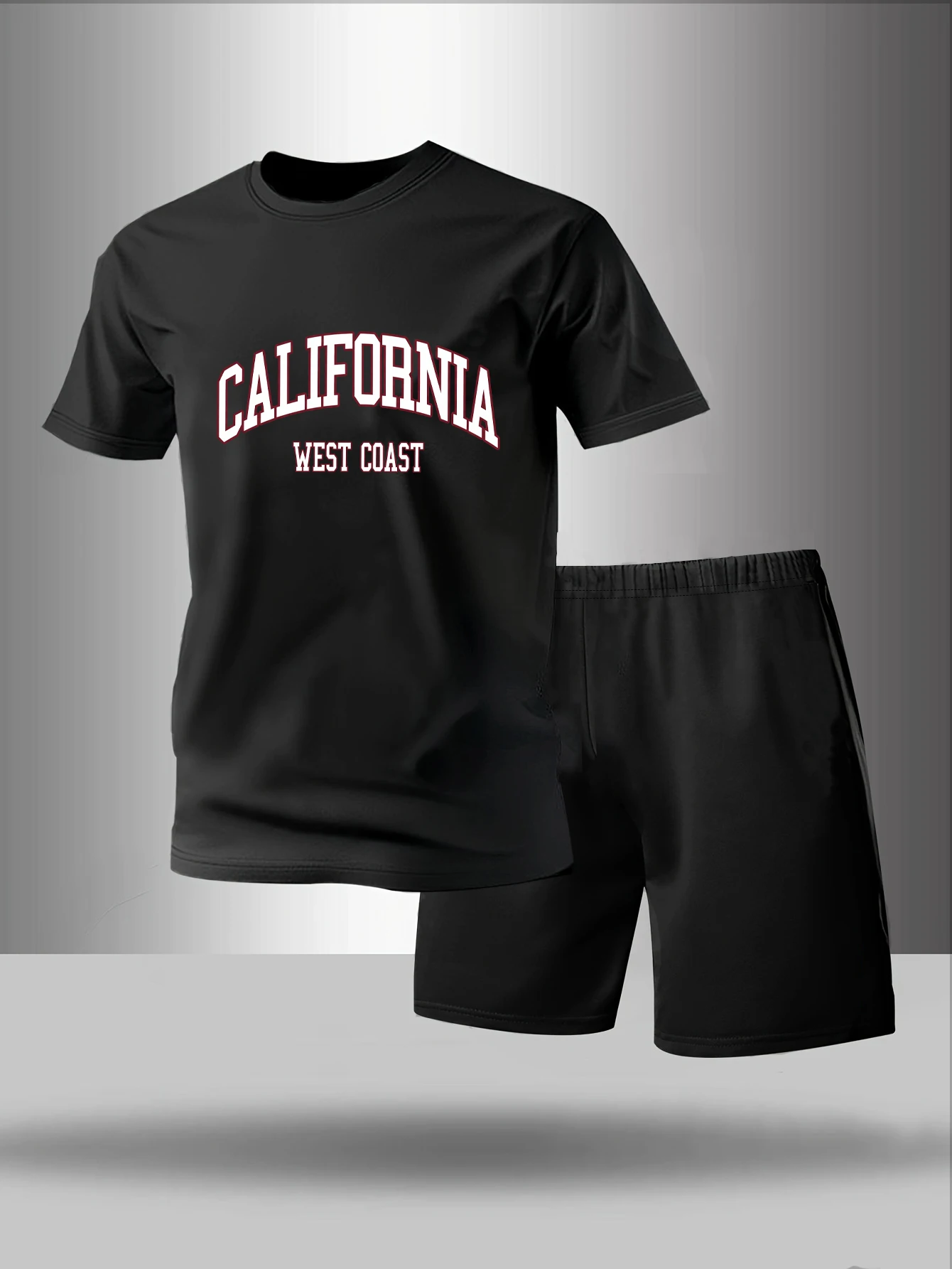 

Мужской комплект пижамы из двух предметов: шорты и футболка с коротким рукавом, модный дизайн с буквенным принтом, для дома, на весну, лето, осень, зиму.