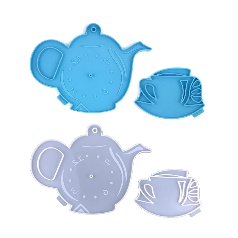 

Kettle Tea Cup Dial Decoration Silicone Mold Diy for Creative Handmade Epoxy Mou N58F