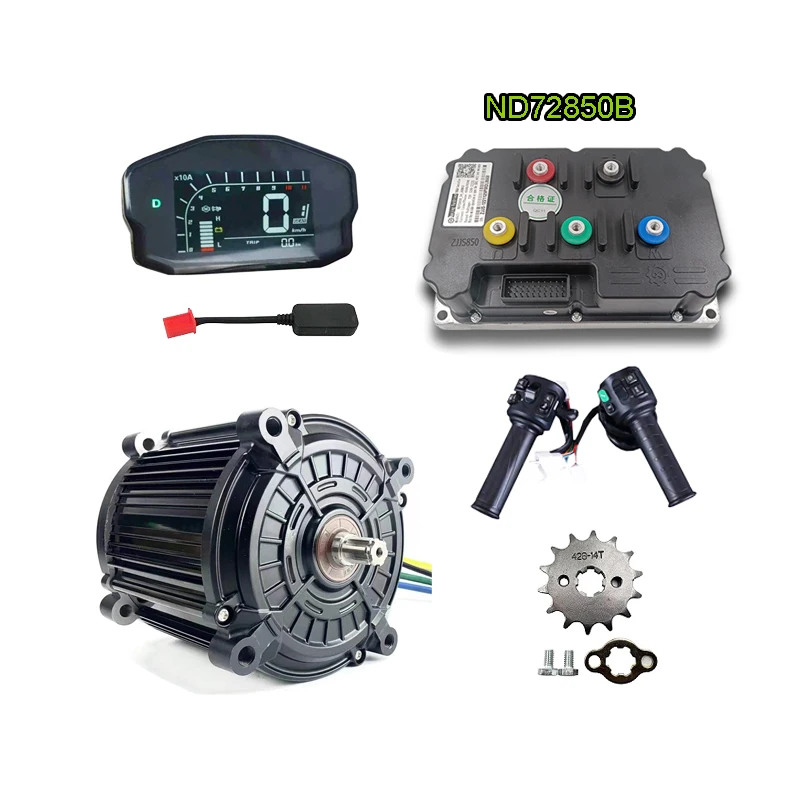 180 90H 8000W 72V / 96V High Speed 140KPH Encoder Mid Drive Motor Conversion Kit with Fardriver Controller