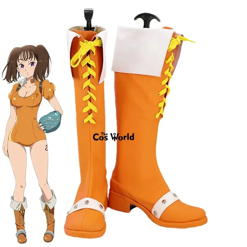 les-sept-peches-capitaux-serpent's-sin-of-envy-diane-anime-personnaliser-cosplay-chaussures-plates-bottes