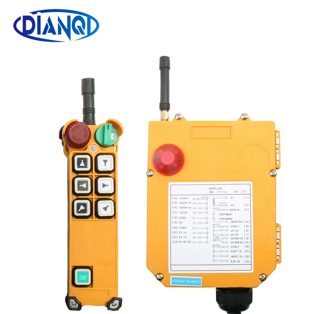 

F24-6D 6S Industrial Wireless Radio remote controller switch speed control Hoist Crane Control Lift Crane With protective cover