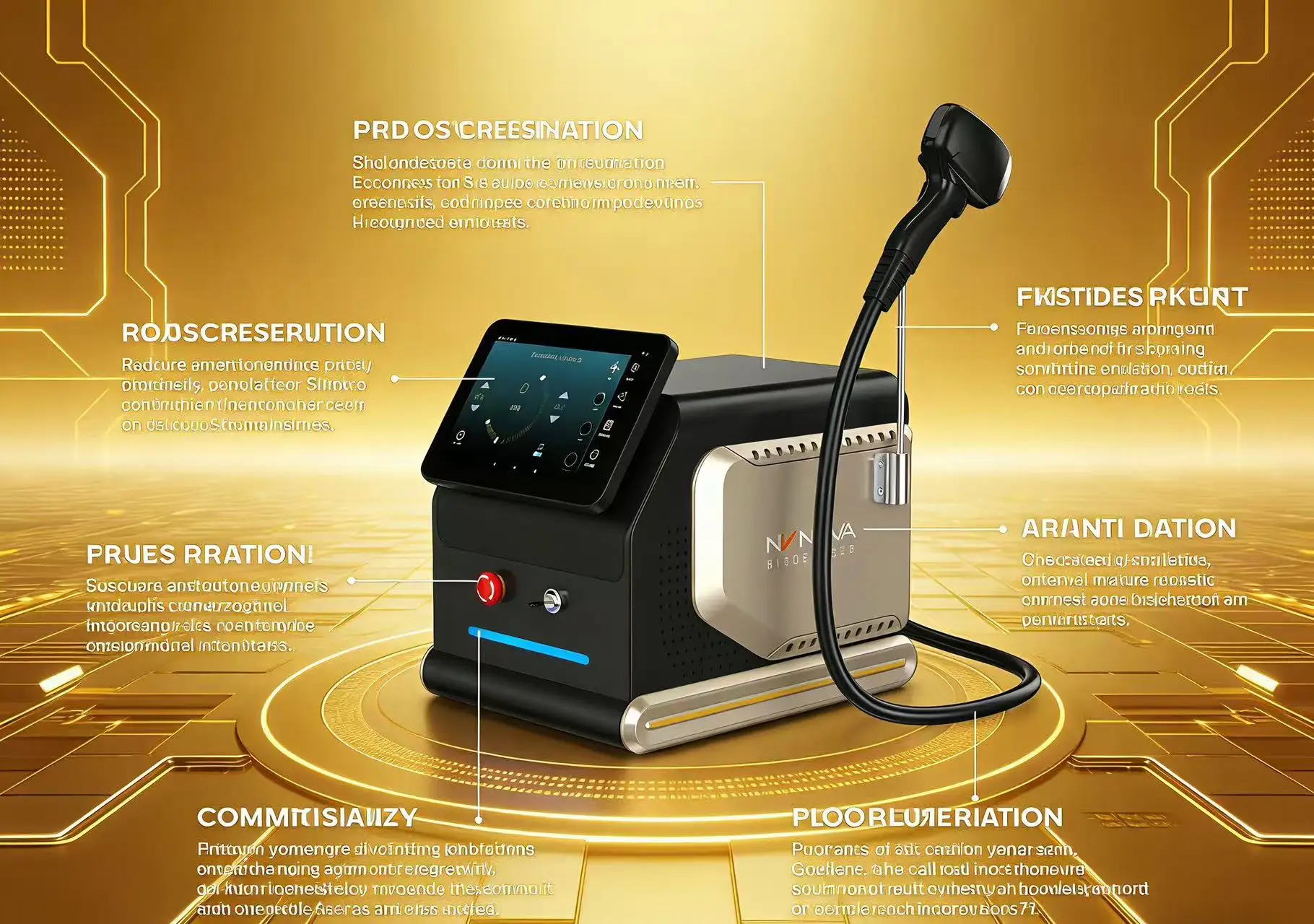 

755 808 1064 New Technology Portable Diode Laser Permanent Hair Removal 808 Diode Laser Hair Removal Machine