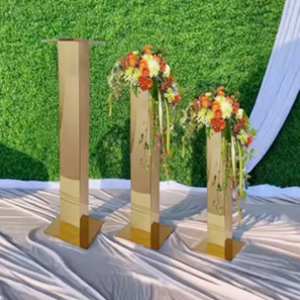 3-10pcs)20-120cm)Gold Metal Arches Iron Arch Backdrop Stand Frame for Birthday Party Wedding Events Floral Stage