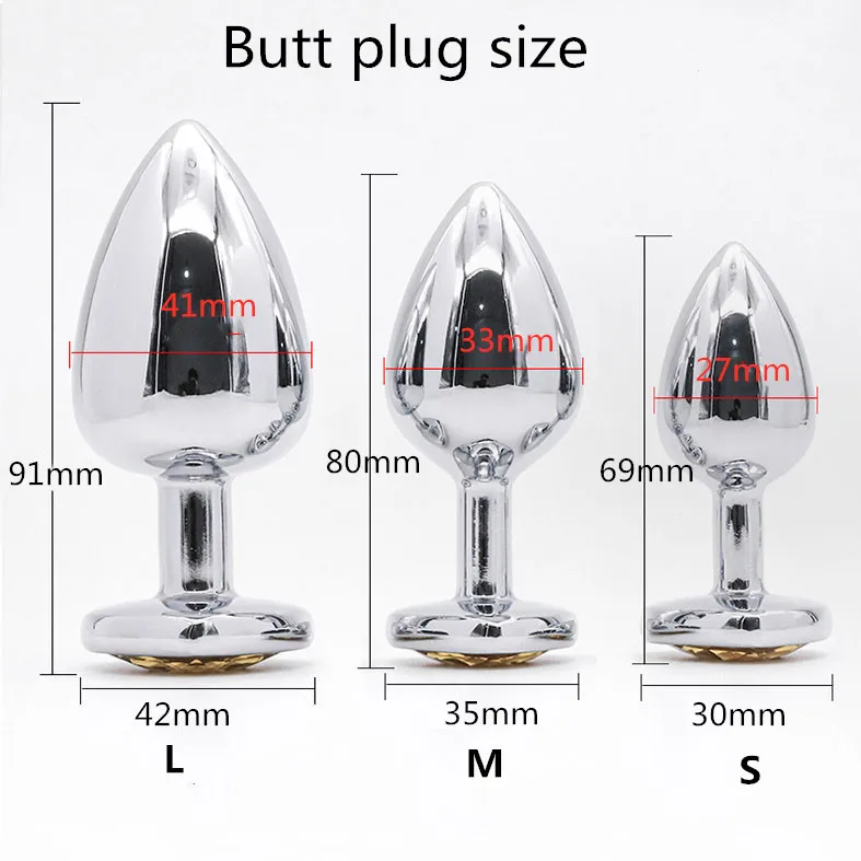 S M L Szie Metal Anal Plug Simulation Fox Tail Erotic Anus Sex Toys For Woman Men dildo for anal Butt Plug Adult Accessories