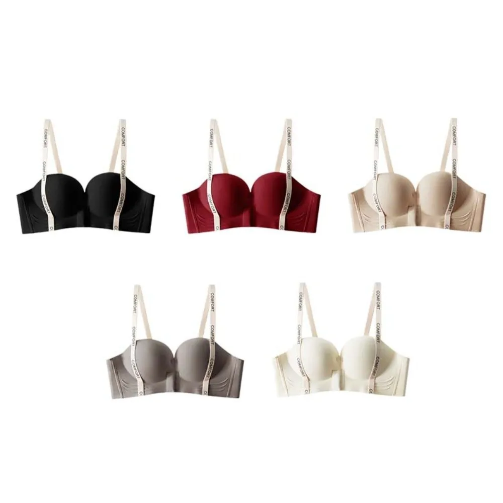 حمالة صدر لاسلكية بحروف إنجليزية عميقة على شكل حرف V بإبزيم أمامي حمالة صدر ضيقة للنساء ملابس داخلية مضادة للصدمات