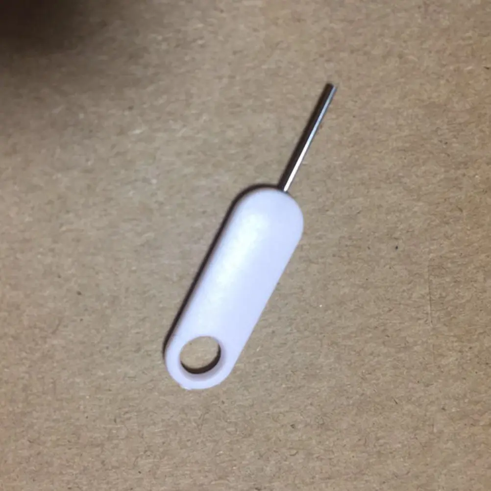 20pcs SIM Card Ejector Pin White Needle Tray Tool Extractor Durable ABS Steel Material Phone Accessories Small Size Long Use