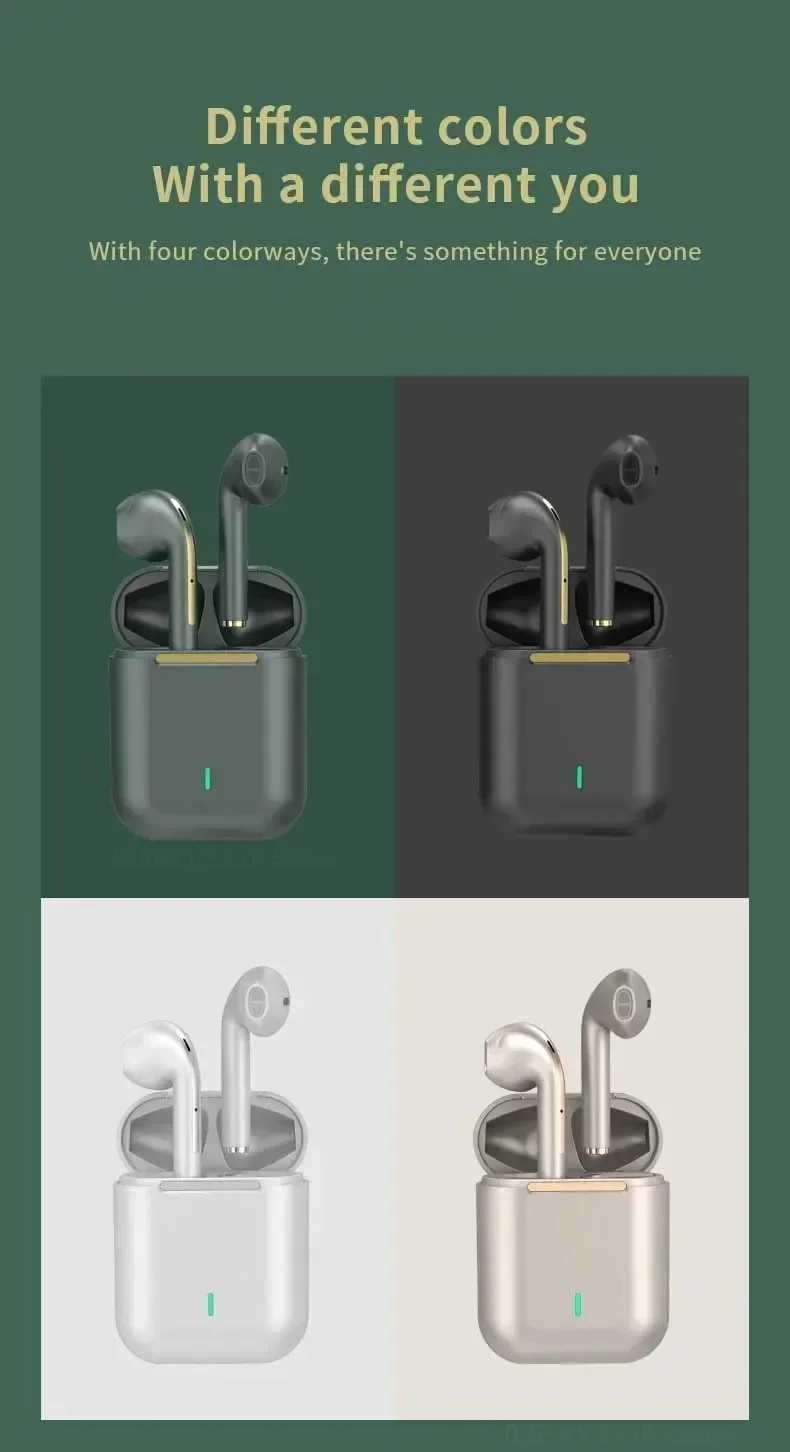 J18 Earphone For XIaomi Binaural Wireless HiFI Stereo Earbuds Pop Up 5.0 Mini Sports Tws Bluetooth Noise-canceling Headset