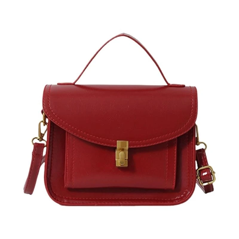 

Stylish Crossbody Bag with Adjustable Strap Practical PU Leather Shoulder Bag Handbag for Work Shopping and Social Event