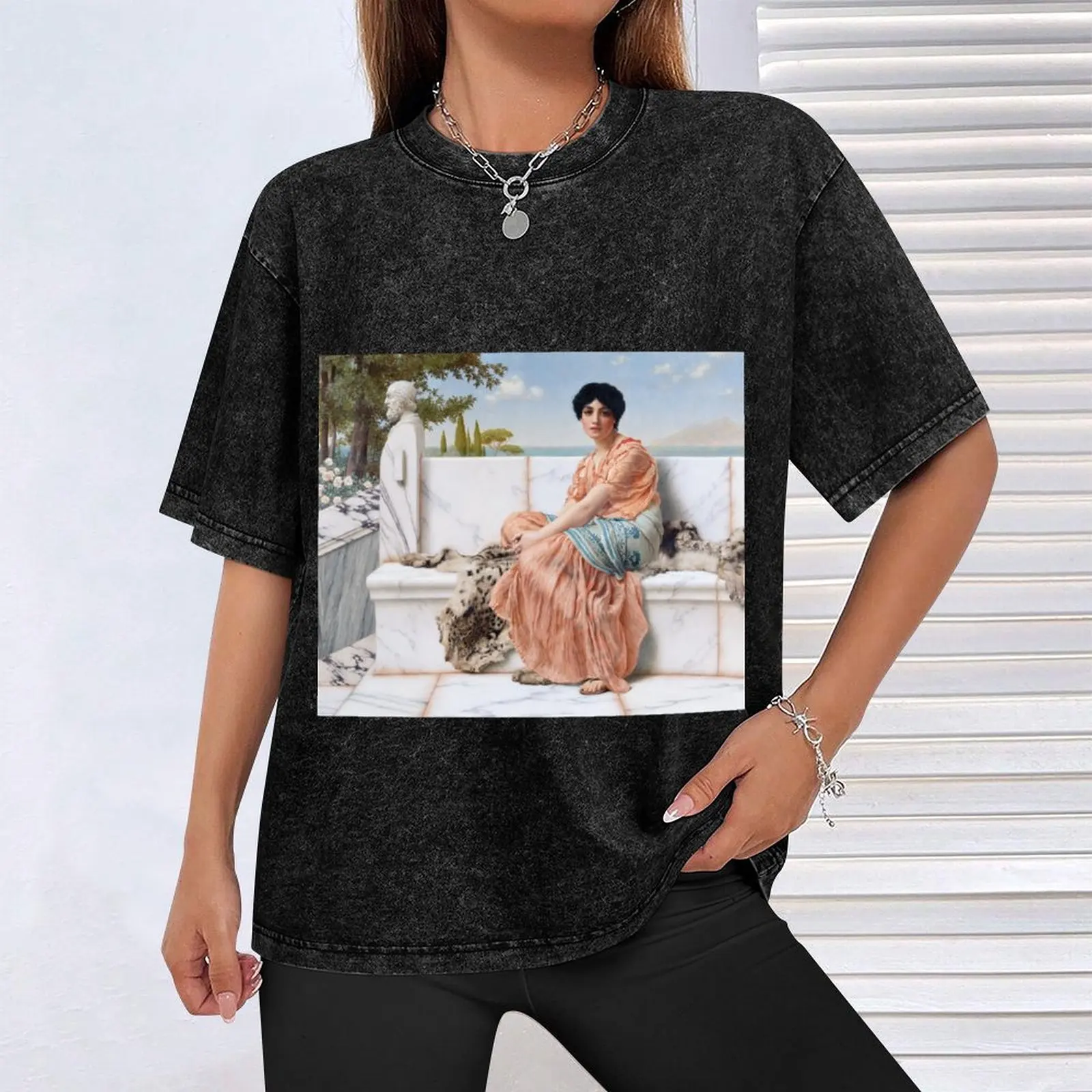 In the Days of Sappho -John William Godward - 1904 T-Shirt Breathable Sportswear T-Shirt for Men view 4