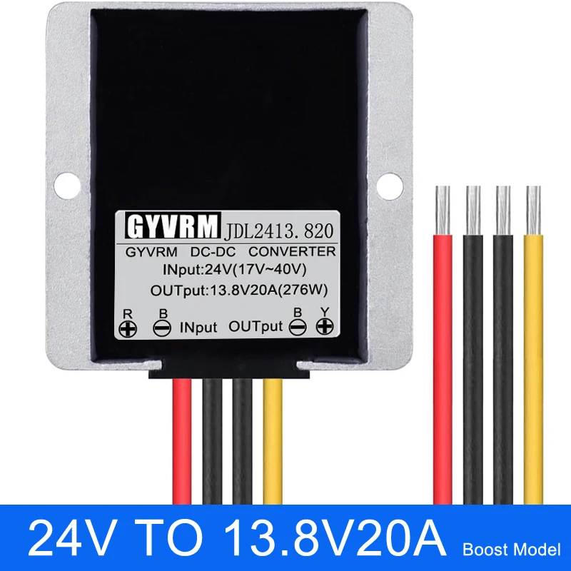 DC-DC 24V naar 13.8V 10A 15A 20A 25A 30A Step Down DC-DC Converter Buck Regulator Spanningsregelaar 13.8V Transformator voor Auto's