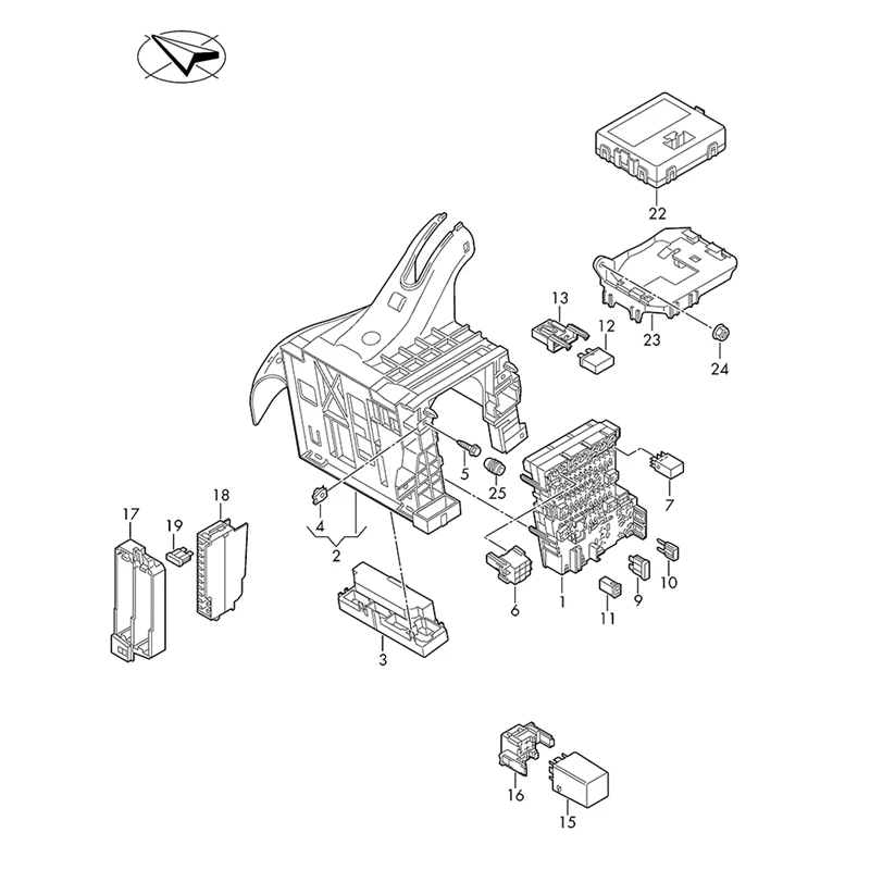 For  A3 Sportback 2017-2021 TT/TTRS 2015-2023 Gateway, Gateway Control Computer Module 8S0907468K,8S0907468K