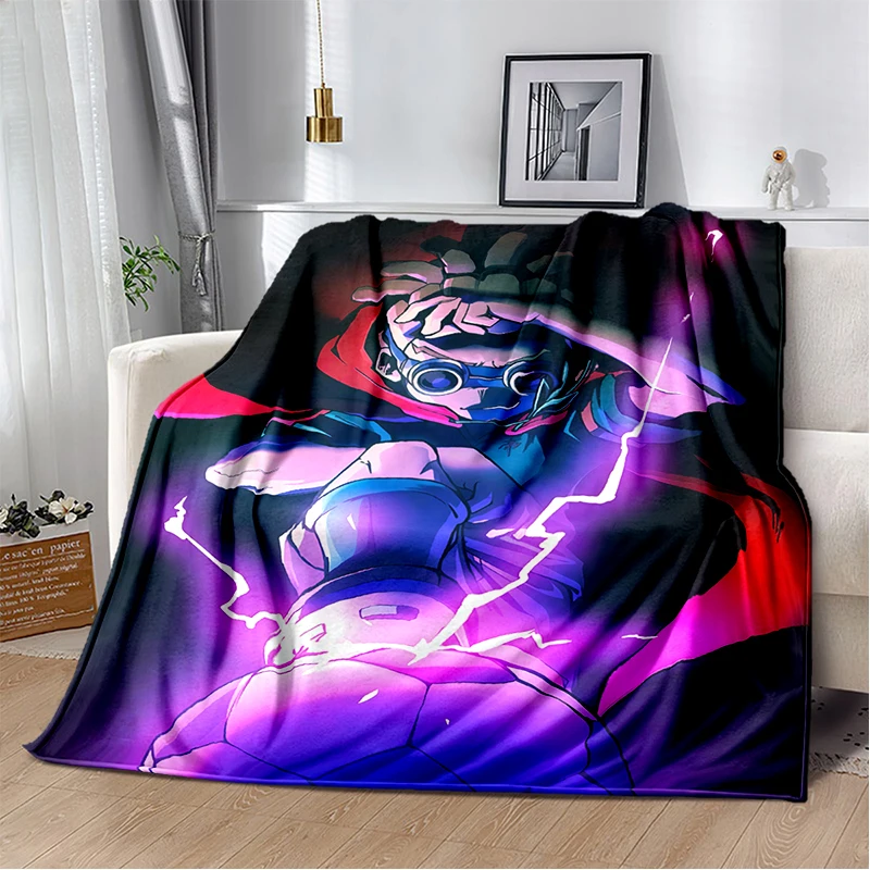 3D Inazuma Eleven Mark Evans Anime Cartoon Soft Plush Blanket,Flannel Blanket Throw Blanket for Living Room Bedroom Bed Sofa Kid