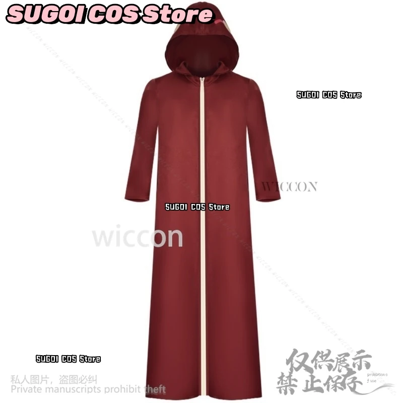 Yakushi Kabuto Cosplay Costume Anime Ninja Hooded Cloak Wigs Red Coat Adult Man Woman Halloween Christmas Suit Customized