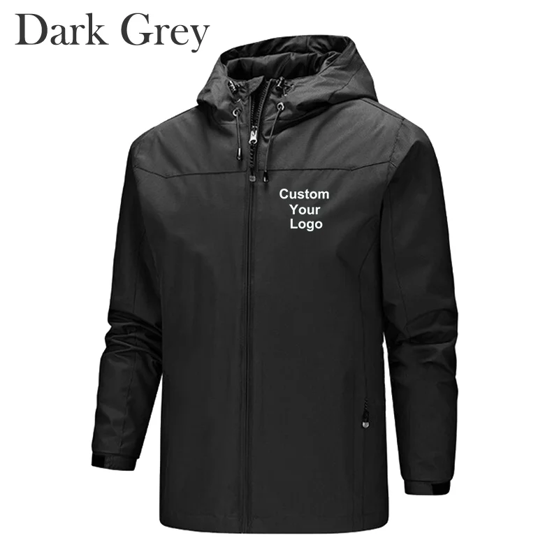 New Men's Custom Your Logo Jackets Waterproof Windproof Breathable Jacket Men Fashion Outdoor Mountain&Hiking Softshell Jackets