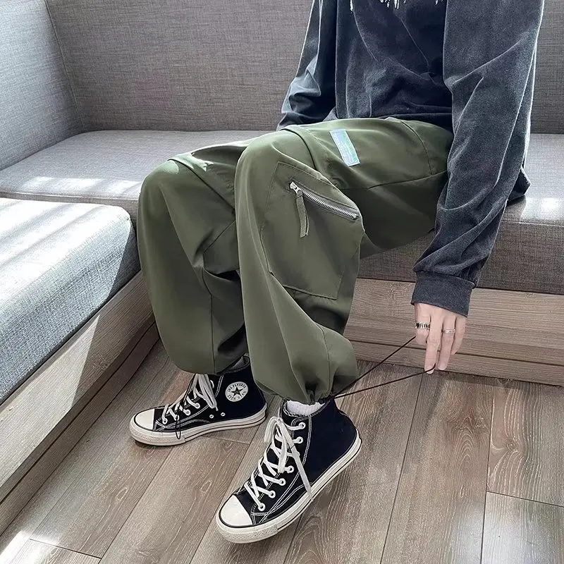 ตั้งแคมป์เดินป่าตกปลาที่ถอดออกได้กางเกงคาร์โก้ผู้ชายแนวโน้มเก๋ผู้ชายStreetwear Dance Party Club Plusขนาด5XLซิปกางเกง