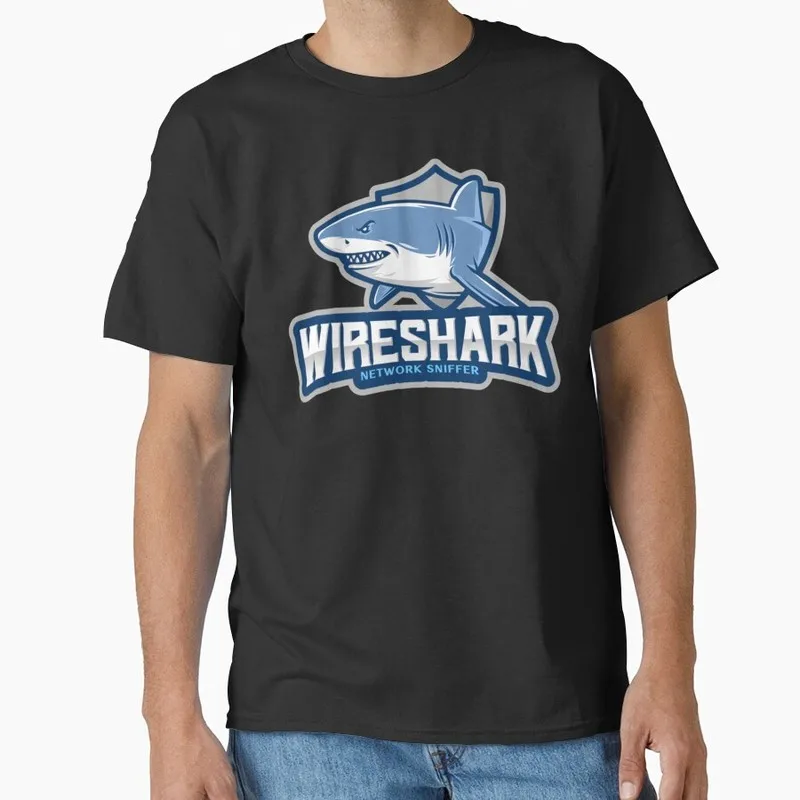 Cyber Security - Wireshark Network Sniffer Ubuntu Linux Operating System Graphic T‑Shirt Geek IT Developer Fan Gift Streetwear