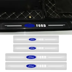 car stickers Transparent Threshold Protection Sticker Auto Accessories For Ford Fiesta EcoSport ESCORT FOCUS 2 3 Car Styling