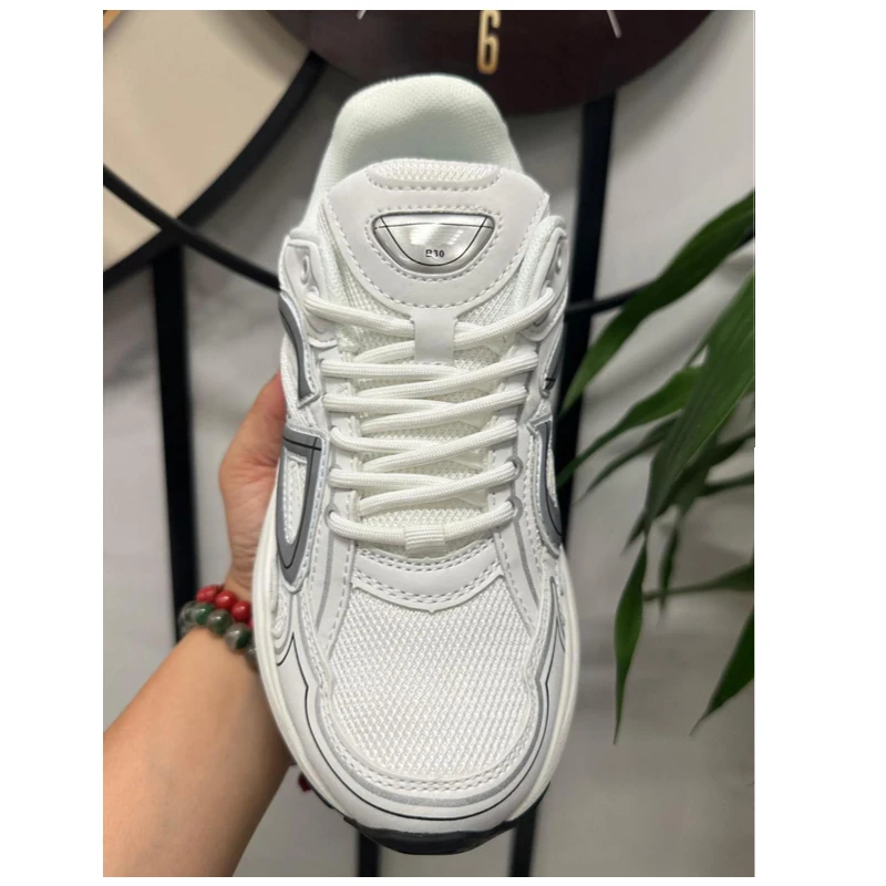 2025 Fashion luxury Quality Casual Sneakers B30 Sneakers Lace-up Round Toe Running Shoes Leather Suede Tennis Flat Shoes