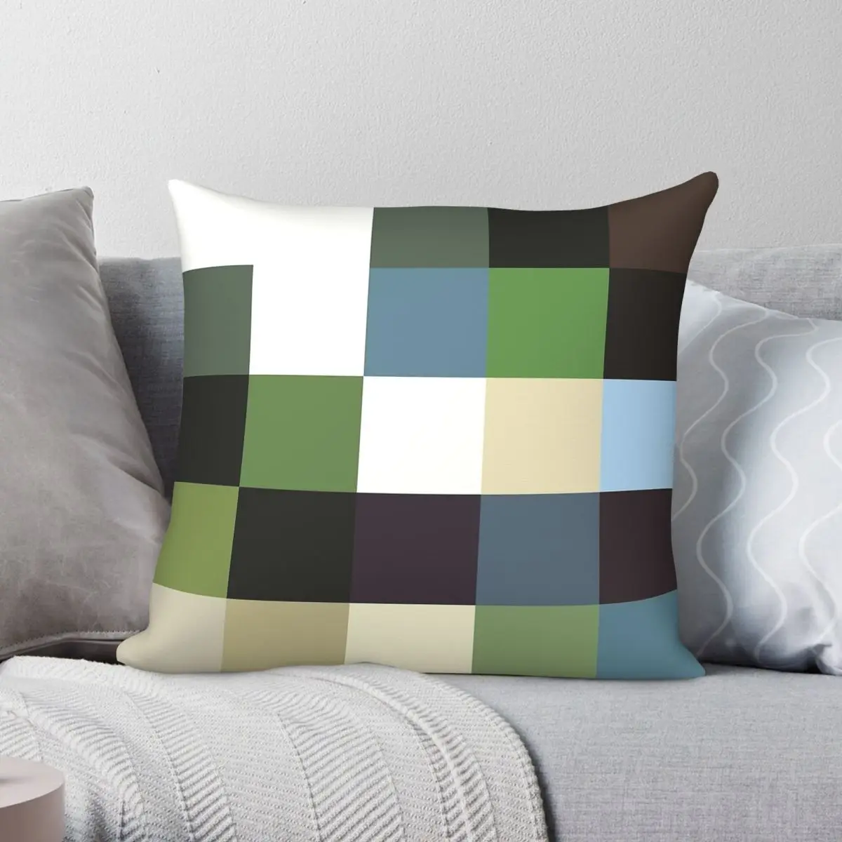 The Verve Urban Hymns Pixel Square Pillowcase Polyester Linen Velvet Printed Zip Decor Room Cushion Cover Wholesale 18