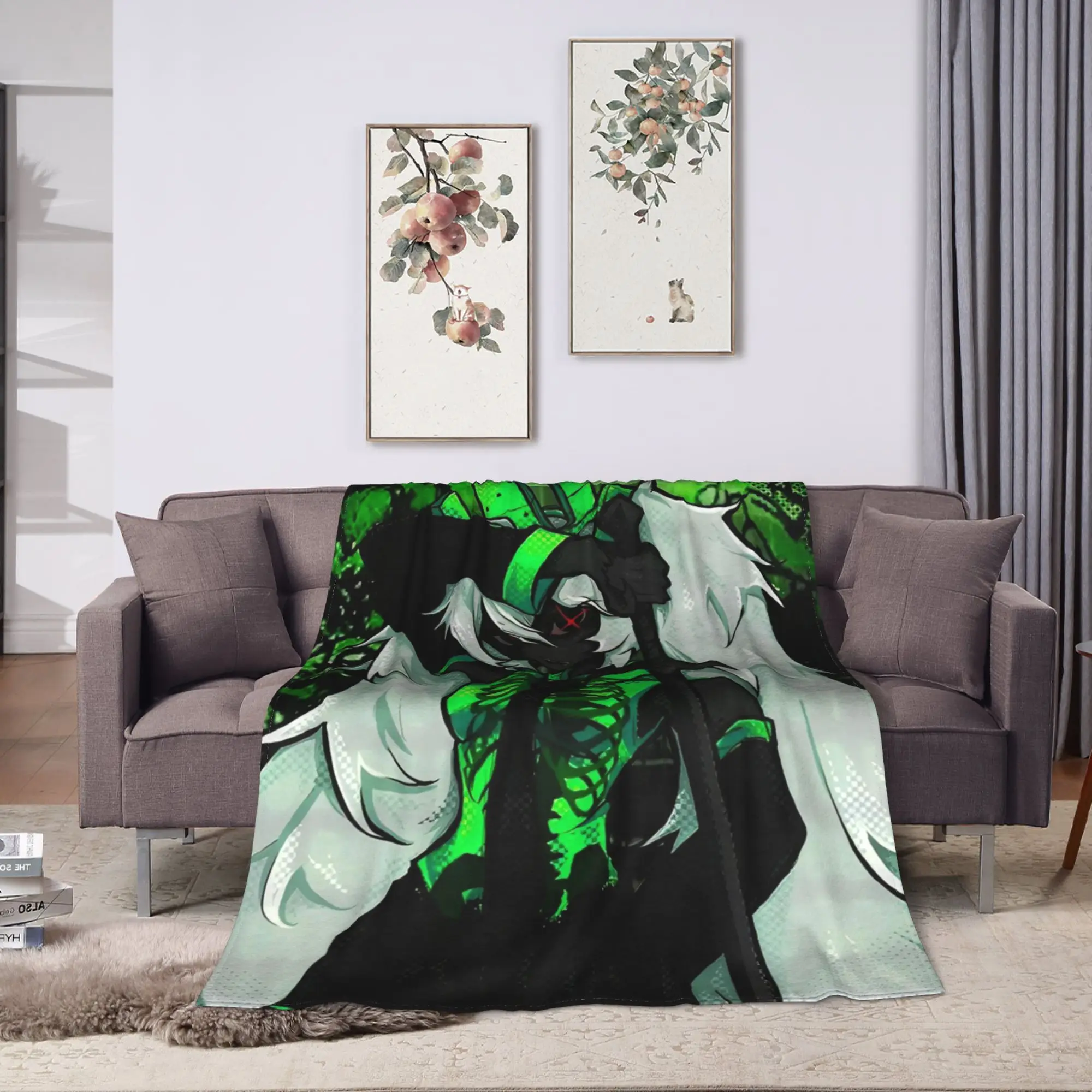 1x1x1x1 Forsaken Blanket Flannel Super Soft Throw Blanket for Outdoor Travel Bed Rug