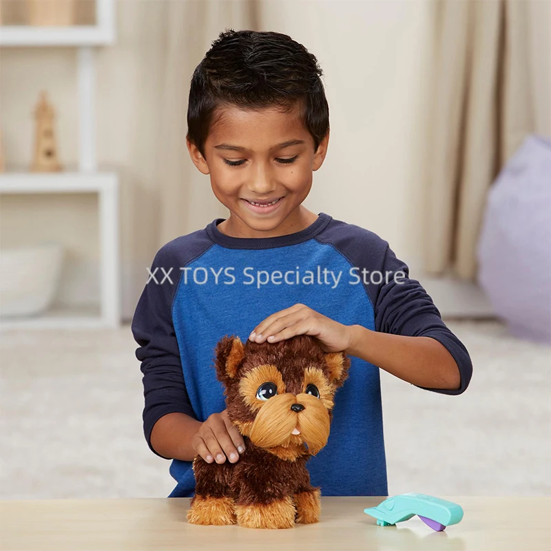 FurReal Shaggy Shawn Brown juguete perro juguetes de peluche interactivos electrónicos mascotas cuidado de perros niñas juguetes para jugar a las casitas regalos de cumpleaños