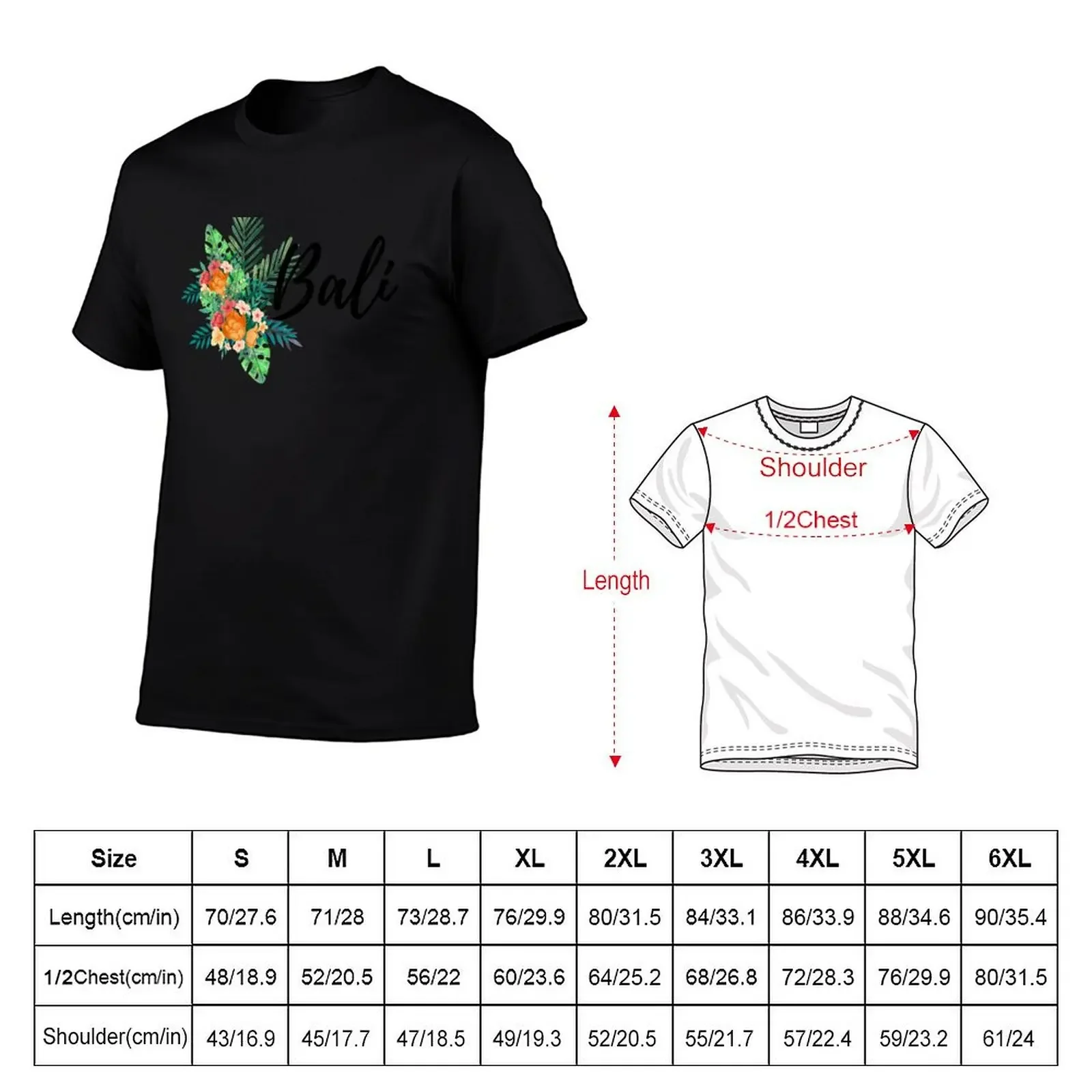 Floral Bali Design - Tropical Paradise Blossom T-Shirt anime stuff plus size clothes mens designer clothes