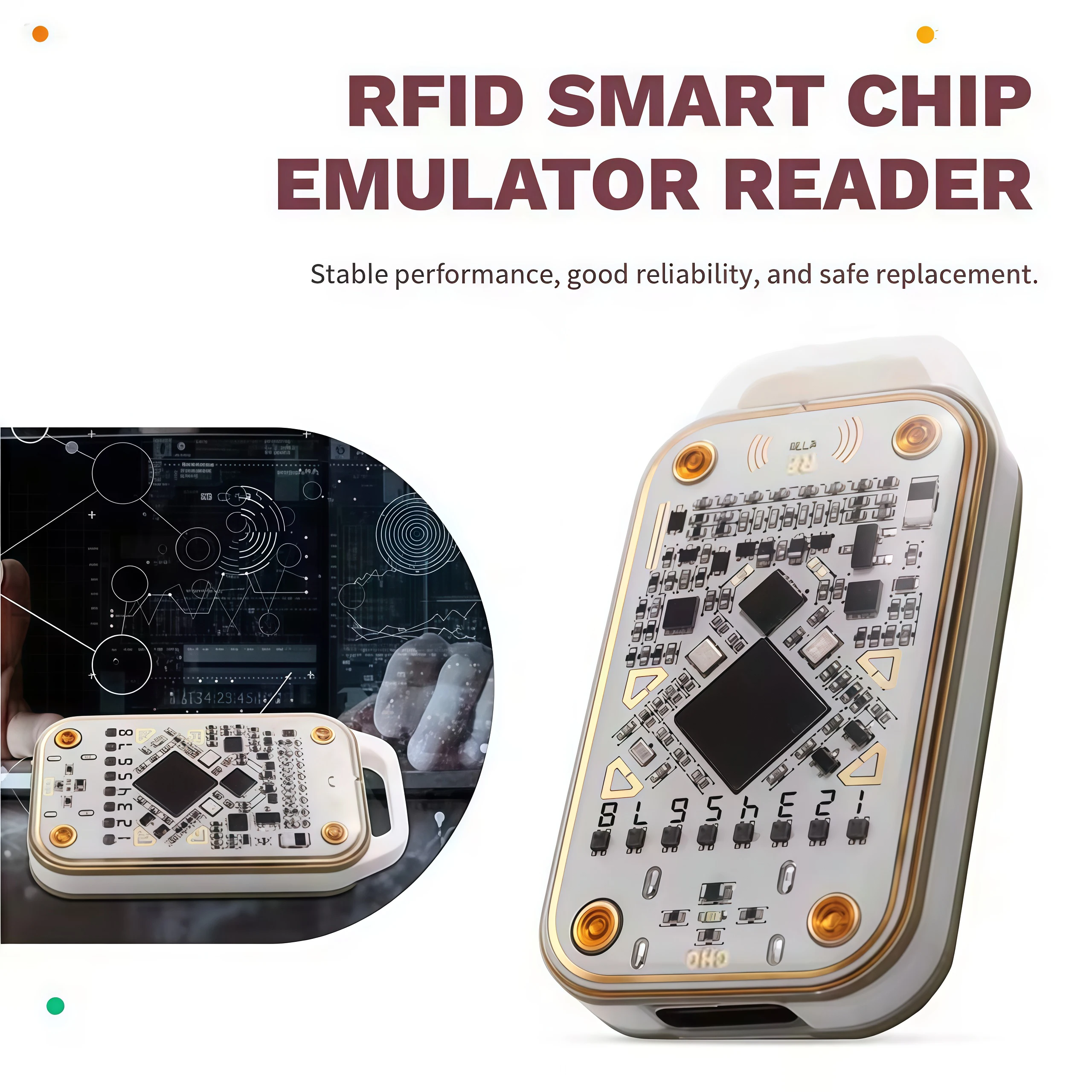 New Chameleon Ultra V3.0 RFID NFC Card Copier 125KHz 13.56MHz Reader Writer Duplicator With Keychains view 4